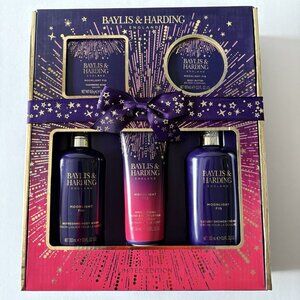New BAYLIS & HARDING England Gift Box Set 5 Piece Wild Fig & Pomegranate NIB